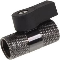 ALPHACOOL 2 WAY BALL VALVE, VALVE PIECE BLACK