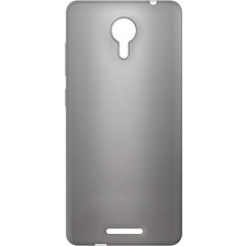 MLS Back Cover Silicone + Screen Protector Transparent Black (MLS MX 4G)