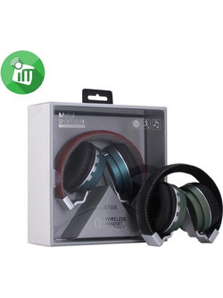Kanen BT008 Ενσύρματα & Ασύρματα Bluetooth Ακουστικά On Ear Μαύρα