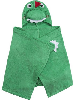 Zoocchini Devin The Dinosaur Παιδικό Πόντσο Θαλάσσης Πράσινο 55x127cm