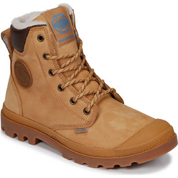Palladium Pampa Sport Cuff WPS Ανδρικά Αρβυλάκια Δερμάτινα Ταμπά με Γούνα 72992-228-M