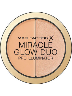 Max Factor Miracle Glow Duo Pro Illuminator 20 Medium Highlighter Palette 11gr