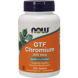 Now Foods GTF Chromium 200mcg 250 Ταμπλέτες