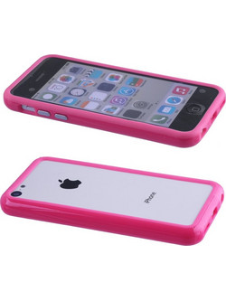 VOLTE-TEL ΘΗΚΗ IPHONE 5C BUMPER METAL BUTTON PINK ALL