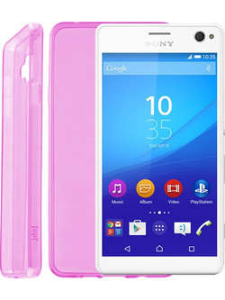 IDOL 1991 ULTRA THIN TPU ΘΗΚΗ SONY XPERIA C4 E5303 0.3mm ΔΙΑΦΑΝΗ ΡΟΖ