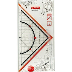 Herlitz my.pen Τρίγωνο-μοιρογνωμόνιο γεωδετικό 25 cm με λαβή κωδικός 11367976