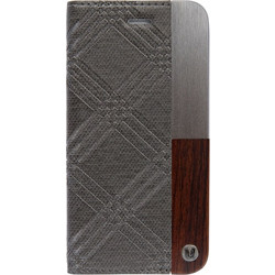 Uunique Book Case iPhone 7/8 Hard Shell - Trinity Emboss Grey