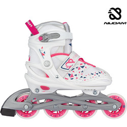 Nijdam Go Crossing Inline Αυξομειούμενα Rollers Παιδικά Άσπρα N20A-A04