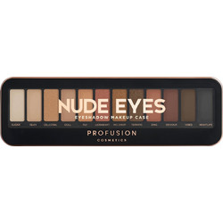 Profusion Pro Makeup Case Nude Eyes Παλέτα Σκιών 12gr