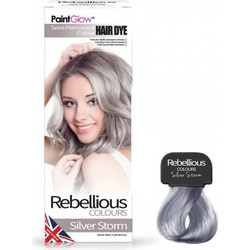 PaintGlow Rebellious Colours Silver Storm Ημιμόνιμη Βαφή Μαλλιών Χωρίς Αμμωνία 70ml