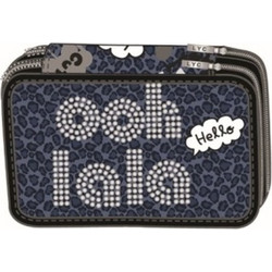 Lyc Sac Miss Lala Line Κασετίνα Γεμάτη με 2 Θήκες Γκρι 52322