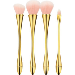 Tools For Beauty Golden Handle Σετ Πινέλα Μακιγιάζ 4τμχ