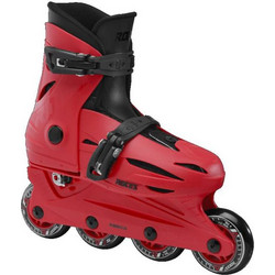 Roces Orlando 4.0 Set Inline Αυξομειούμενα Rollers Ενηλίκων Μαύρα Κόκκινα
