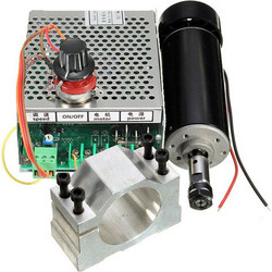 ER11 Chuck CNC 500W Spindle Motor with 52mm Clamps and Power Supply Speed Governor