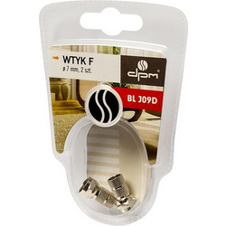 Σετ φις κεραίας ίσια τύπου F Φ7mm 5906341186091