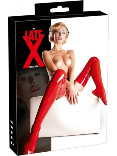 Κάλτσες Latex Κόκκινες Ψηλές