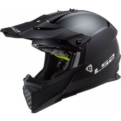 LS2 MX437 Fast Evo Matt Black Κράνος Μηχανής Motocross 1150gr