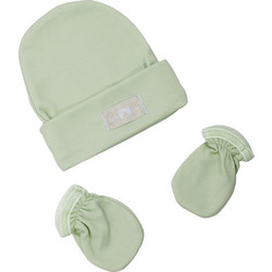 Figlio Bino Σετ Σκουφάκι & Γαντάκια Green