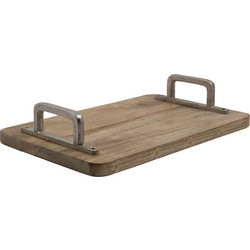 VIVR ΔΙΣΚΟΣ ΞΥΛΟ ΑΛΟΥΜΙΝΙΟ ΑΣΗΜΙ 41x26xΥ8cm c327877