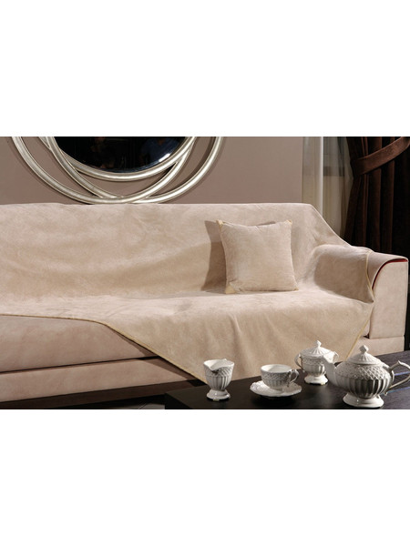 Beauty Home Ριχτάρι Τετραθέσιου Καναπέ 180x350 Chic Art 8116 Μπεζ