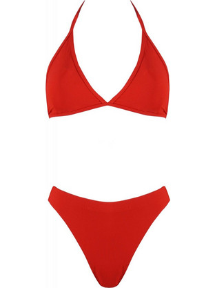 Gsecret Bikini Set Τριγωνάκι με Ενίσχυση Ψηλόμεσο Brazil Κόκκινο C9105-12439