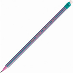 Μολύβι bic evolution stripes με γόμα