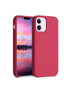 Θήκη Σιλικόνης Matt Για Iphone 12 Φούξια