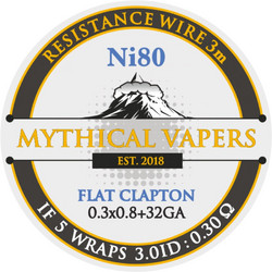Σύρμα Flat Clapton SS316 By Mythical Vapers 3m