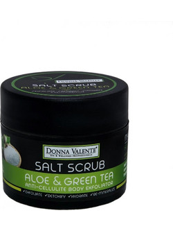 Donna Valente Aloe Vera & Green Tea Salt Scrub Σώματος 250gr