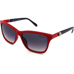 Blumarine SBM651 09EZ Γυναικεία Γυαλιά Ηλίου Τετράγωνα Κοκάλινα Κόκκινα με Μαύρο Degradee Φακό