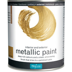 Polyvine Metallic Paint Antique Gold 0.5lt
