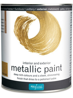 Polyvine Metallic Paint Antique Gold 0.5lt