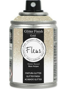 Fleur Glitter Finish Σπρέι Gold 100ml