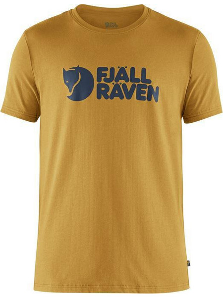 Fjallraven Fjallraven Logo T-shirt M Ochre Σύμμικτο Regular Ανδρικά