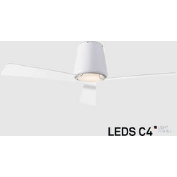 Forlight Leds C4 Garbi 30-5378-14-F9 Ανεμιστήρας Οροφής 132cm 18.8W με Φως & Τηλεχειριστήριο Διαφανής