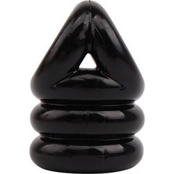 Chisa Novelties GK Power Triangle++ Ring Ελαστικό Δαχτυλίδι Πέους & Όρχεων Σιλικόνης Μαύρο