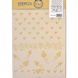 Fleur Στένσιλ Seasonal Garlands 21x29.7cm 71636