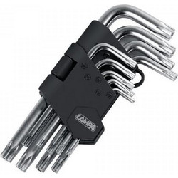 Lampa TORX ΚΛΕΙΔΙΑ 9 ΤΕΜΑΧΙΩΝ (T10/15/20/25/27/30/40/45/50) ΧΡΩΜΙΟ-ΒΑΝΑΔΙΟ (CRV) L6600.4