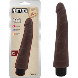 Chisa Novelties Flirtation Ρεαλιστικός Δονητής 24cm Καφέ