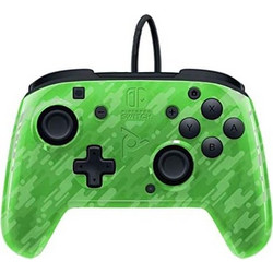 PDP Faceoff Deluxe+ Audio Wired Controller PC & Switch Camo Green