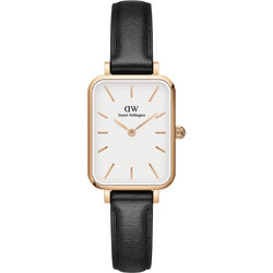 Daniel Wellington Quadro Sheffield Γυναικείο Ρολόι με Μαύρο Δερμάτινο Λουράκι DW00100434