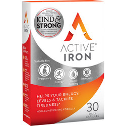Bionat Active Iron 25mg 30 Κάψουλες