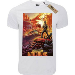 T-shirt unisex Takeposition T-cool λευκό Battlegrounds poster, 900-4590