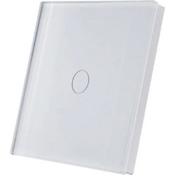 SmartWise T1R1W (R2) 1-gang wireless RF wall touch switch (white)