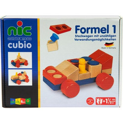 NIC Cubio Formula 1 Σετ Κατασκευής Ξύλινα Τουβλάκια 24 τεμ κωδικός 2141