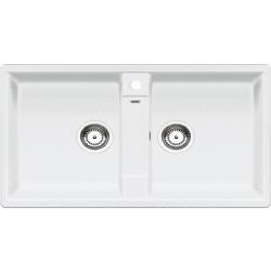 Blanco Zia 9 Ένθετος Νεροχύτης Γρανίτη White 86x50cm