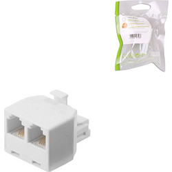 NEDIS TCGP90995WT Telecom Splitter RJ11 Male-2x RJ11 Female White