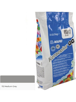 Αρμόστοκος Χονδρόκοκκος MAPEI KERACOLOR GG 112 ΓΚΡΙ ΣΚΟΥΡΟ Medium Grey 5 KGR