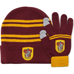 Cinereplicas Harry Potter Gryffindor set Beani + Gloves for Kids Red/ Yellow CR1321