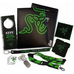 Razer LEET PACK v3 (Coasters, lanyards, pina, stickers, tattoos & metal dog tag chain)